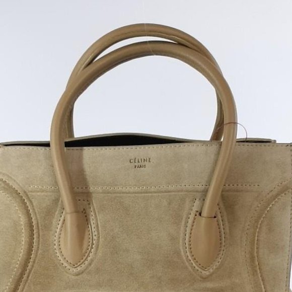 authentic CELINE Suede Phantom Luggage Tote Bag - Picture 5 of 14